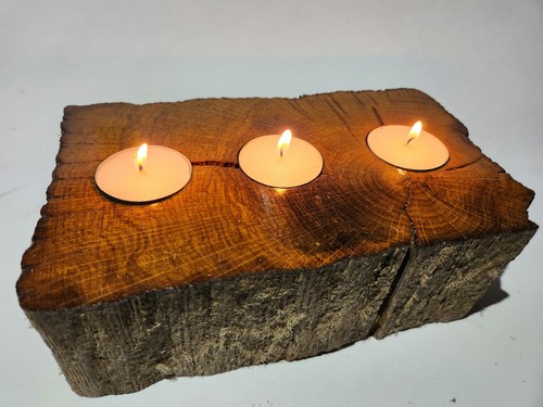 Rustic tealight holder made - rustic,