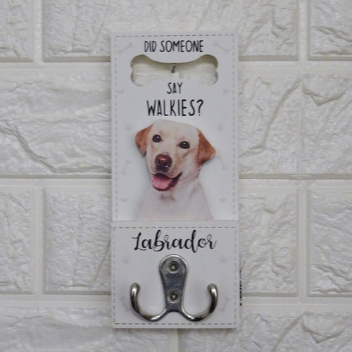 Golden labrador dog lead hook - labrador,