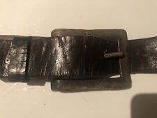 The Regent Belt Company Brown Chunky Leather Belt. 