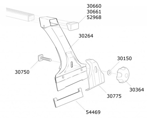 Thule foot pack 952 spare - foot,