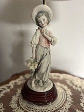Capodimonte porcelain lamp - porcelain,