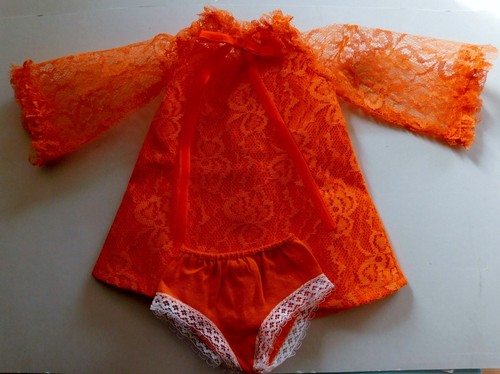 1969 ideal crissy orange lace - 1969,