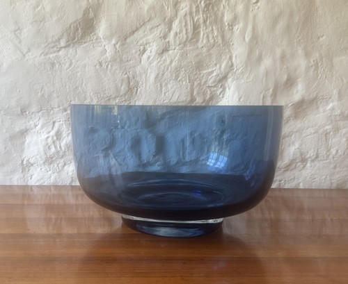 Extra large danish blue glass - danish,