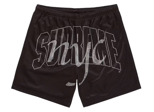 Supreme rhinestone mesh short - supreme,