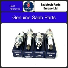 SAAB 9-3 VIGGEN & 9-5 AERO SPARK PLUG SET, BRAND NEW, GENUINE, 9399866 PFR6H-10