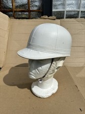 1950s  Everoak Helmet vintage scooter leather  very good condition size 6 1/8
