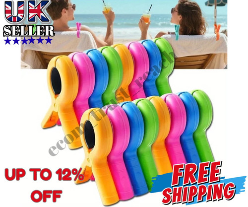 Beach towel pegs clips - 8x,