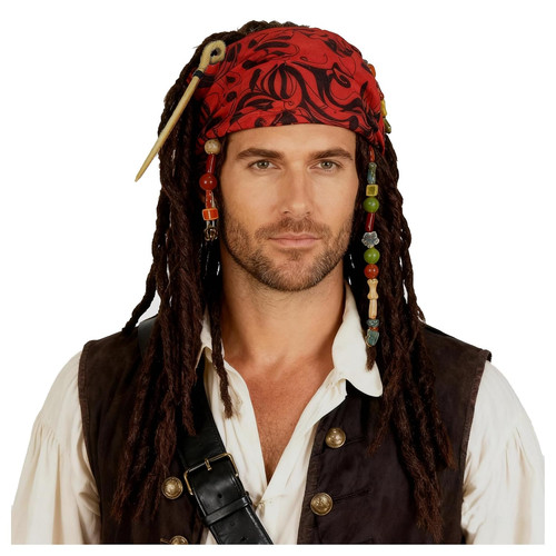 Pirate dreadlock wig jack - pirate,
