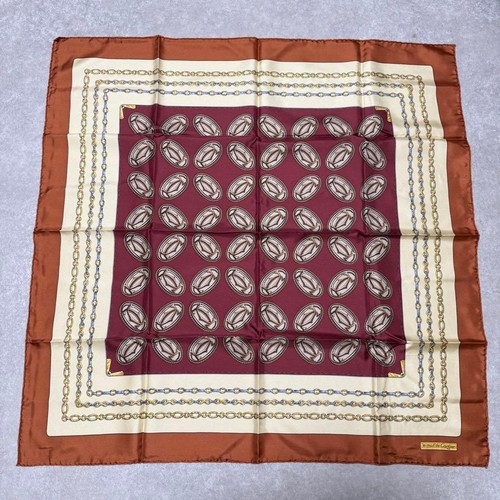 Cartier silk scarf wine - silk,