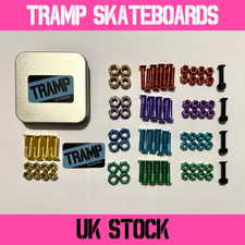 1” Skateboard Hardware Bolts Screws + Truck Nuts🛹Red🛹Purple🛹Blue🛹Green🛹Gold