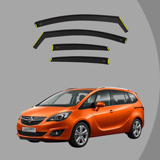 Wind Deflectors for Vauxhall Zafira Tourer C 2012-19 5-Door MPV 4pcs dark tinted