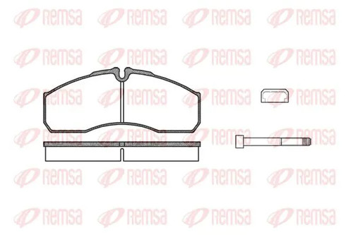 Brake pads front axle - pads,