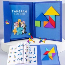 Wooden Magnetic Tangram Puzzle