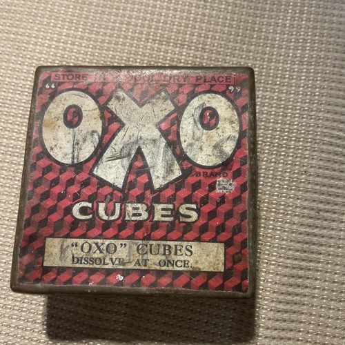 Oxo cubes vintage metal - metal, tin