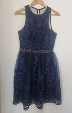 Lipsy Vip Dress Size 10 Navy