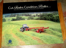 New Holland 1431 Disc Mower Conditioner & Tractor Poster 35"x45" DEALER ORIGINAL