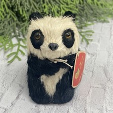 Vintage Real Fur Panda Bear