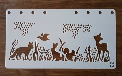 Animals stencil 175mm 95mm - animals,