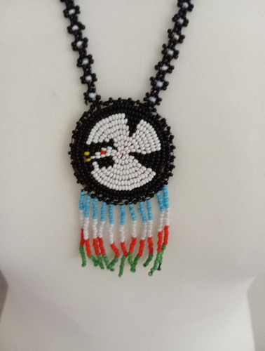 Vtg native american medallion - native,
