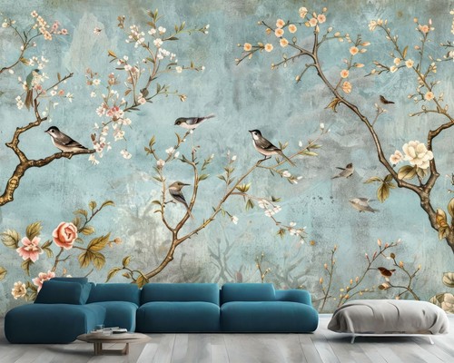 Vintage chinoiserie birds gift - birds,