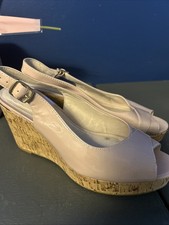 Next Size 6 Pink Wedge Sandles