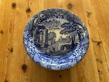 Spode Blue Italian Pasta Bowl Porcelain 24cm Blue & White Bowl Copeland Spodes 