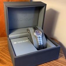 Tag Heuer Alter Ego Blue Mother of Pearl Watch Good Condition With Box