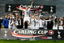 2008 CARLING CUP TROPHY PHOTO PRINT TOTTENHAM SPURS HOTSPUR CHOOSE SIZE SQUAD