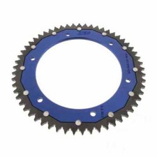 Rear Sprocket Dual 57 Tooth Pitch 428 Blue For Yamaha DT 125 R 1991-1996