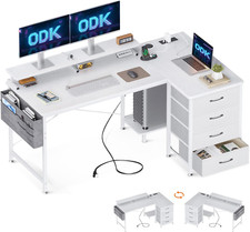 ODK Corner Desk with Drawers