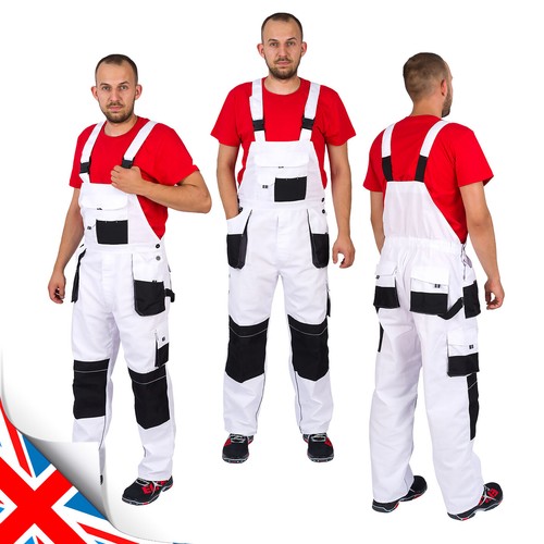 White bib and brace - white,