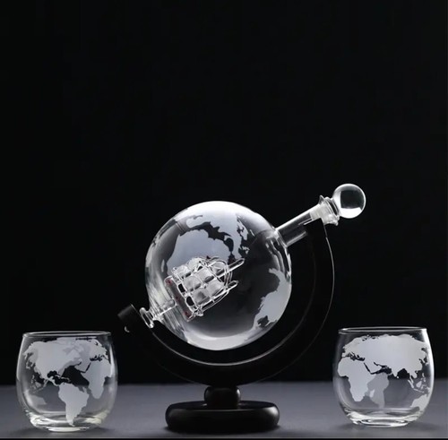 Whiskey decanter globe wine - whiskey,