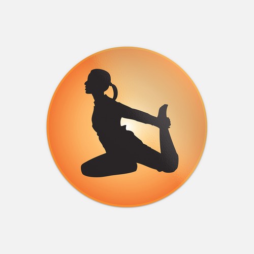 Yoga icon one legged king - yoga,