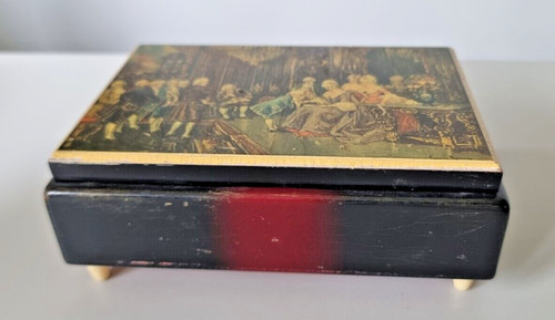 Vintage music box with - music,