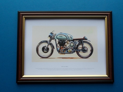 Motorbike print framed - motorbike,