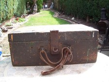 Vintage Engineers Wooden Tool/Chest  Box 18" - Workshop - Van Life - Prop.