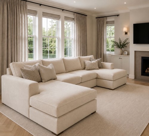 Luxury modular shape sofa - modular, u