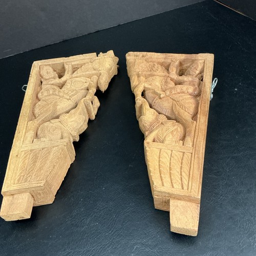 Hand carved wood elephant - carved,