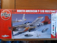 Airfix A68208 Model Kit. North American P-51D Mustang. 1:72 Scale