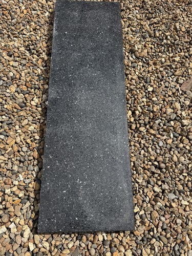 Black and grey granite hearth - grey,