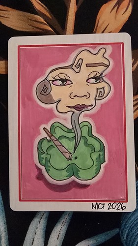 Original aceo woman portrait - original,