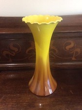 British Art Pottery Vase c1890 Burmantofts Bretby Ault Wardle Stapletons 12"tall