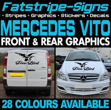 to fit MERCEDES VITO SWB LWB GRAPHICS STICKERS STRIPES DECALS CAMPER VAN DAY