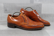 Mens Barkers Of Earls Barton Derby Shoes Chestnut Leather Lace Up UK 7.5