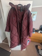 Next Burgundy Coat Tall 16