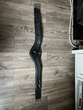 Shires Velocity Lusso Black Leather Anatomical Girth 48”