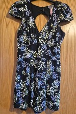 Lipsy Women's Floral Playsuit Size 10 - Excellent Condition Worn Once