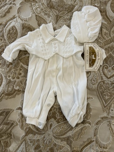 Preemie white pintuck - 4,