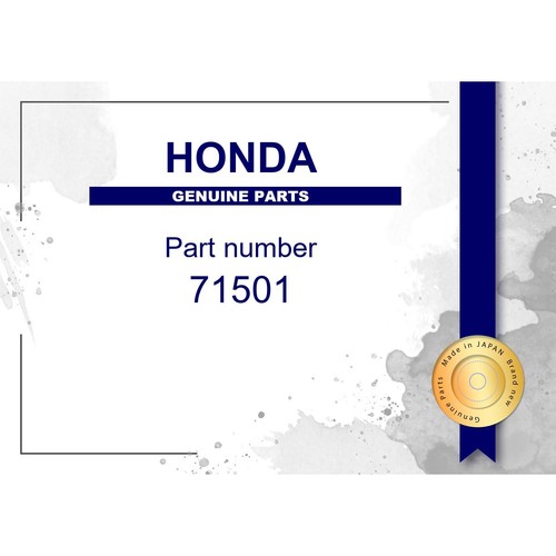 Genuine honda cover front - genuine, l.