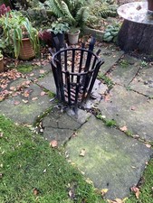 Brazier. Blacksmith Made In Heavy Iron. Real Quality Piece In Good Condition
